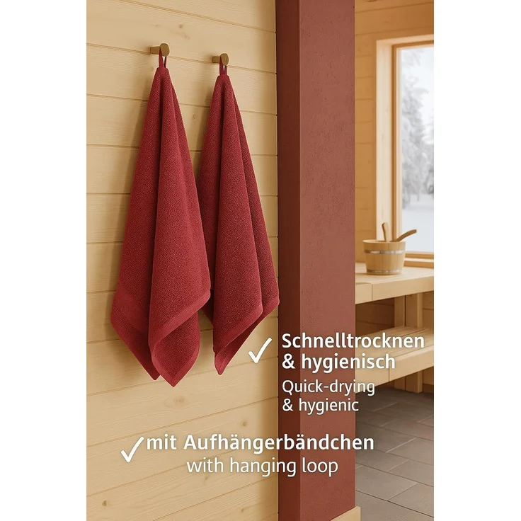 Betz Handtücher 6 Stück PALERMO Handtuch-Set, 100% Baumwolle – Bild 6
