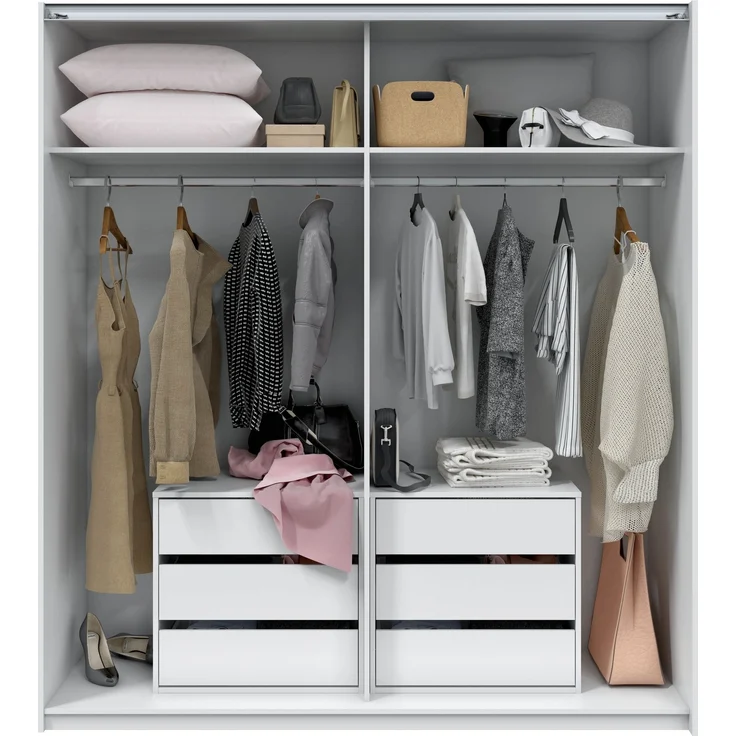 Schubkasteneinsatz >Arc< (2er-Set) in weiss - 60x57x44 (BxHxT) – Bild 2