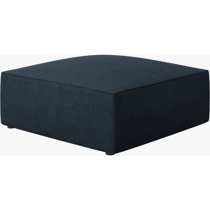 Micadoni Hocker Ruby 1-Sitzer Strukturierter Stoff Ottawa Marineblau