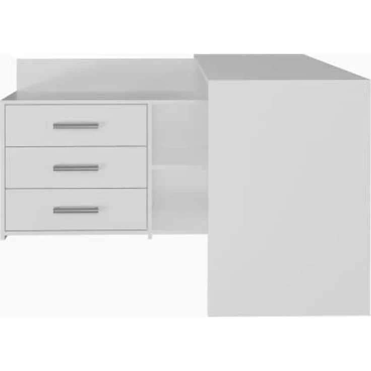 ibonto SCHREIBTISCH 120x50x76 cm Weiß Computertisch (H 76 x T 50 x B 120 cm) – Bild 5