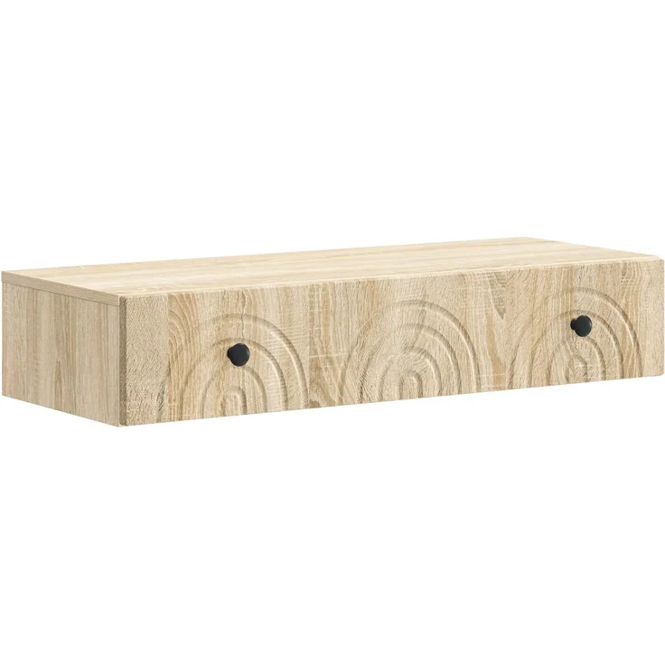 vidaXL Wandmontierter Beistelltisch Sonoma-Eiche 87,5 x 34,5 x 17 cm 898157 – Bild 2
