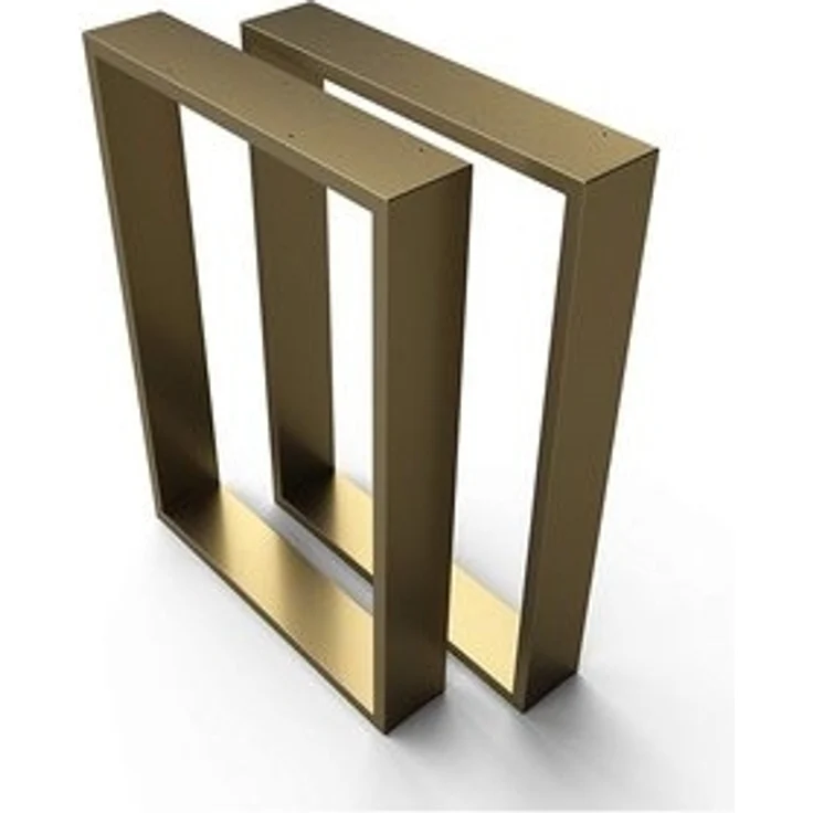 sossai® Tischgestell XXL Stahl Tischkufen 50-70cm x 72cm in Gold (2-St), Rahmen: 100mm Breit – Bild 6