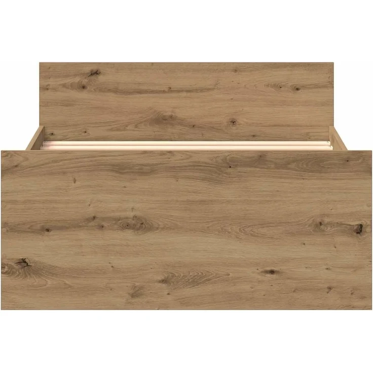 vidaXL Bettgestell ohne Matratze Artisan-Eiche 75x190 cm Holzwerkstoff 862311 – Bild 4