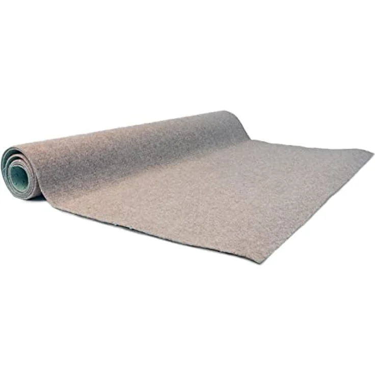 Floordirekt Rasenteppich Farbwunder Pro - Balkonteppich - Kunstrasen Teppich für Terrasse, Balkon und Freizeit - Erhältlich in 6 Farben (133x900 cm, Beige) – Bild 5