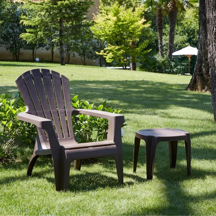 Progarden Deckchair Dolomiti anthrazit Stapelstuhl Gartenstuhl Stapelsessel – Bild 3