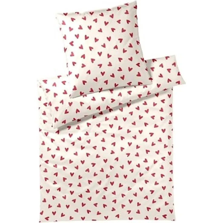 Elegante Bettwäsche Cherie, Mako-Satin, 2 teilig, angenehmes Hautgefühl