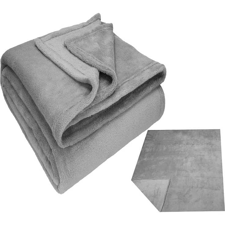 Wohndecke Kuscheldecke Fleecedecke Teddy XXL 150x200 cm, Betz, Sofadecke Decke Couch