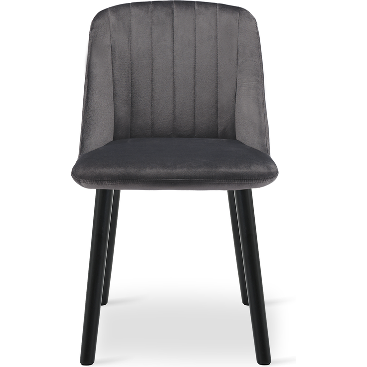 GOEURVANT 993 Esszimmerstühle 4er-Set, Samt - Dunkelgrau – Bild 4