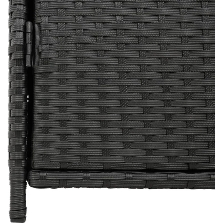 vidaXL Gartenschrank Schwarz 83x45x76 cm Poly Rattan 365543 – Bild 11