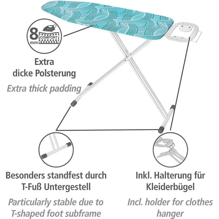 Bügelbrett 120x42 cm, ADVANCE, WENKO – Bild 6