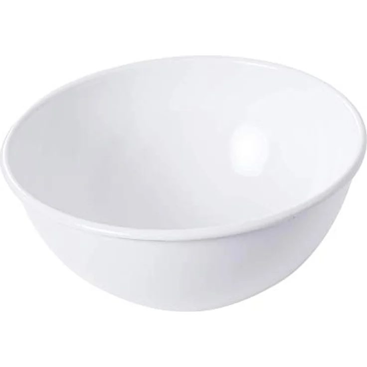 Riess Obst und Salatschüssel Emaille Weiß 22cm – Bild 2