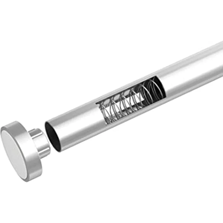 SCHÖNER WOHNEN-Kollektion Duschvorhangstange »Obleon«, Ø 28 mm, ausziehbar, ohne Bohren, geklemmt, Edelstahl, Kunststoff, Teleskop-Duschschiene, ausziehbar – Bild 3