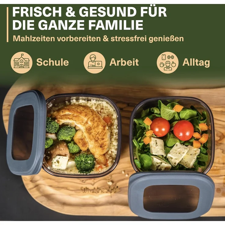 Viwares Vorratsdosen mit Deckel Luftdicht, 42er Vorratsbehälter Set BPA-Frei, Vorratsdose zur Müsli Mehl Aufbewahrung Küche, Praktische Organizer Küche, Frischhaltedosen für Lebensmittelaufbewahrung – Bild 3