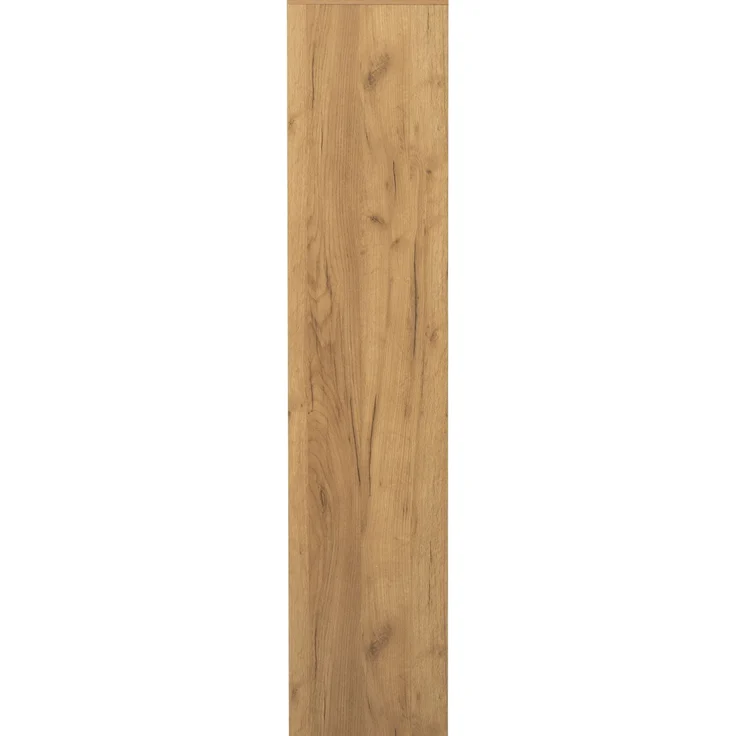 Hochschrank mit LED-Beleuchtung & Soft-Close-Türen, 95x35x160 cm, Schwarz/Eiche – Bild 8