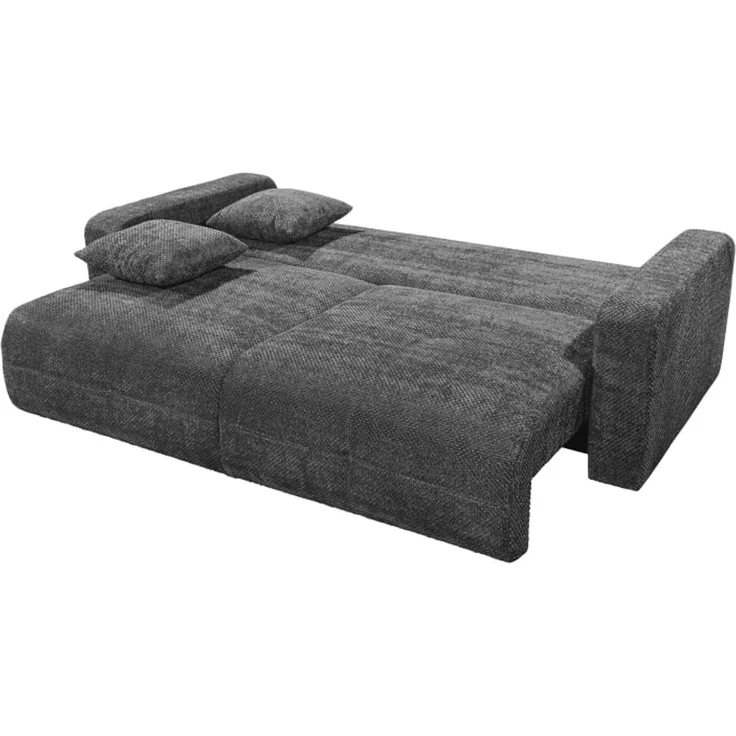 Schlafsofa Bullet von ED Exciting Design – Komfortables Mikrofaser-Sofa mit Nosagfederung Farbe Anthrazit, Bettkasten und Liftbeschlag – Bild 3
