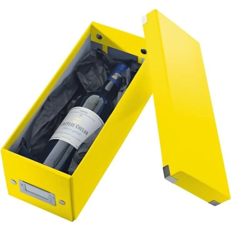 Leitz Ablagebox Click & Store Wow CD Graukarton gelb – Bild 3