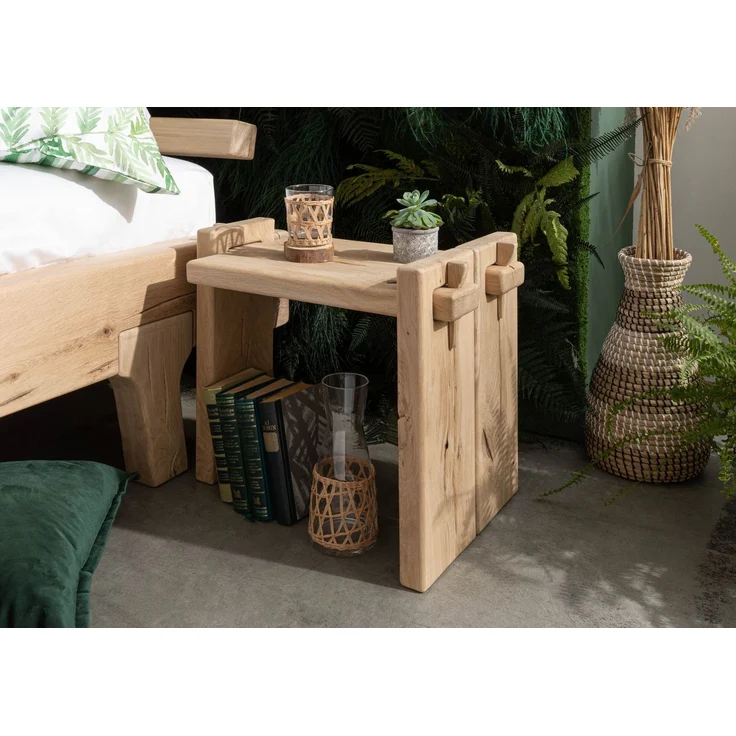 Nachttisch Eiche 56x34x45 natur geölt OAK HEART #11 – Bild 8