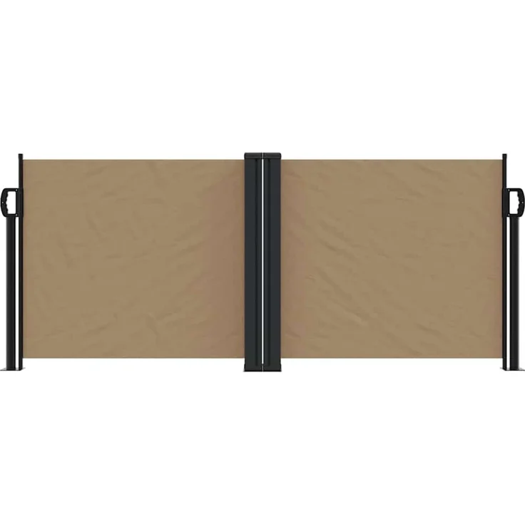 Seitenmarkise Ausziehbar, Balkon Sichtschutz Taupe 100x600 cm – Bild 3