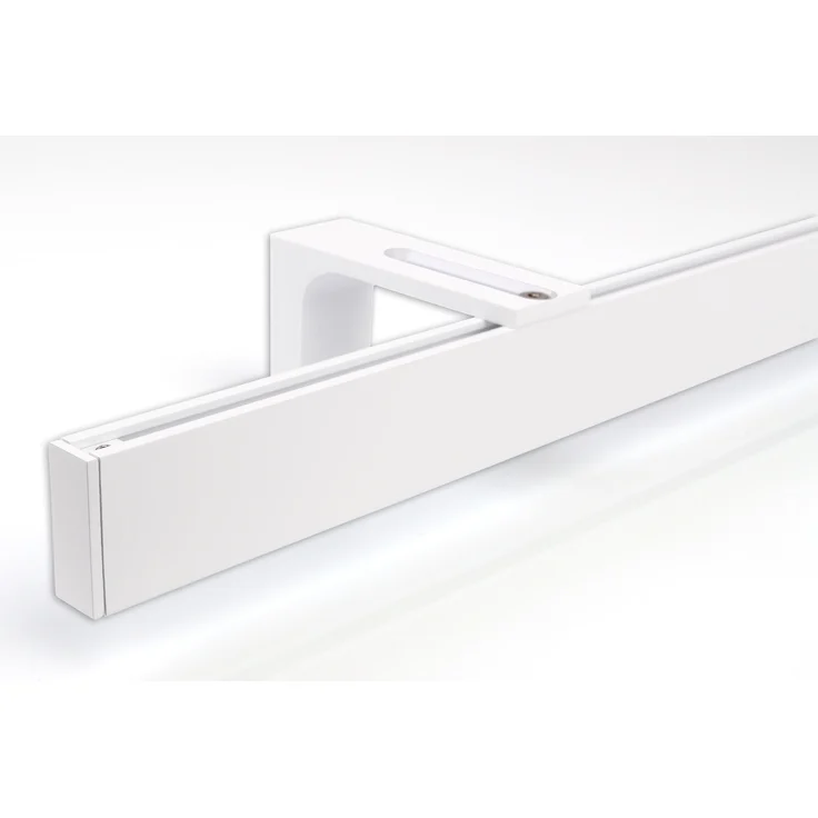 Deco-Raum® Gardinenschiene Innenlauf Loft | Länge: 400cm | Material: Aluminium | Farbe: Weiß – Bild 1
