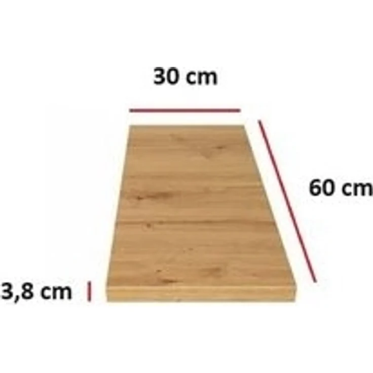 Küchen Arbeitsplatte 30 cm 38 mm Küchenzeile Küchenblock Eiche Artisan EKO STILO – Bild 5