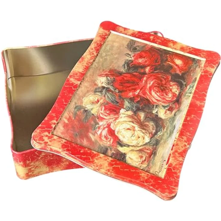 MediMuc Keksdose nostalgische Keksdose, Rosendose, Rosengemälde des Malers Renoir – Bild 10