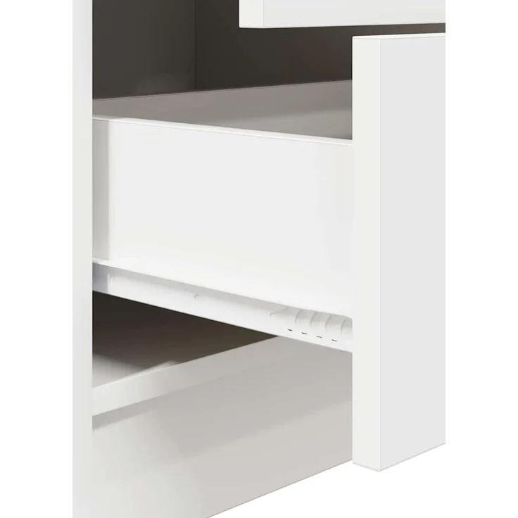 vidaXL Highboard mit Schubladen Weiß 45,5 x 34 x 127 cm 869362 – Bild 9