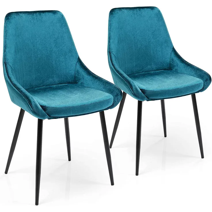 Kare Design Stuhl East Side Petrol (2/Set) (H/B/T) 83 48 57