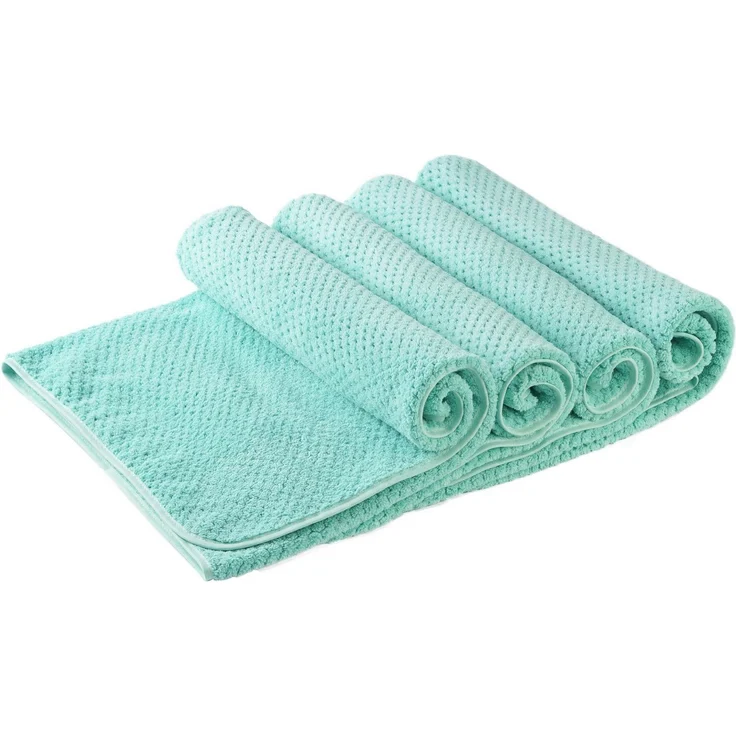 OTTO home Handtücher Parris, diverse Größen, ideal als Sporthandtuch, Reisehandtuch, Microfaser (4-St), sehr leicht, kompakt, schnelltrocknend, Mikrofaser, mit Waffelmuster – Bild 1