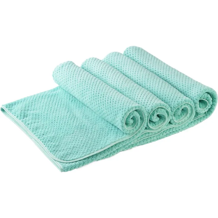 OTTO home Handtücher Parris, diverse Größen, ideal als Sporthandtuch, Reisehandtuch, Microfaser (4-St), sehr leicht, kompakt, schnelltrocknend, Mikrofaser, mit Waffelmuster