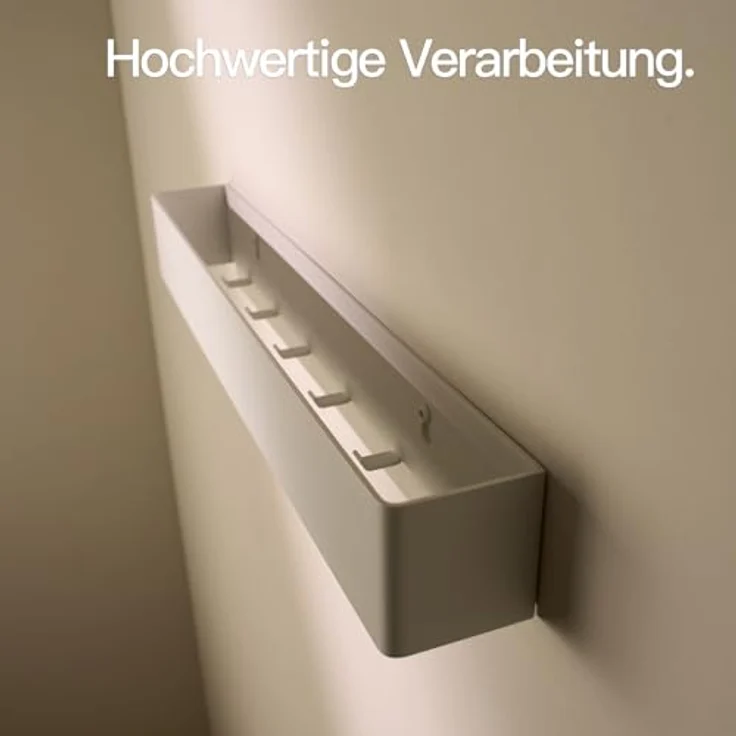 Designfabrik Hamburg Garderobenleiste, Wandgarderobe aus Metall, Garderobenhaken verdeckt – Bild 6