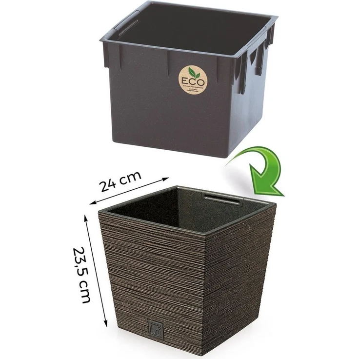 Annastore Pflanzkübel Blumentopf - Blumenübertopf für den Außen - Pflanzgefäß - Pflanztopf, Wetterfest, Inkl. Innentopf – Bild 1