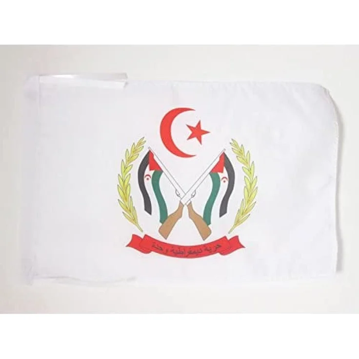 AZ FLAG - Flagge Waffen Frente Polisario Westsahara - 45x30 cm Mit Kordel - Demokratische Arabische Republik Sahara Fahne 30 x 45 Cm - Flaggen