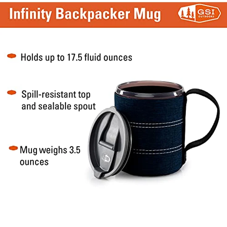 GSI Outdoors INFINITY BACKPACKER Becher 500 ml blau – Bild 4