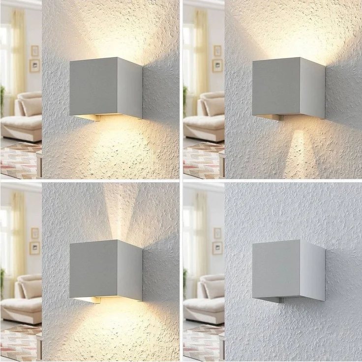 Arcchio Wandleuchte Zuzana, Metall, Weiß IP20, 1x8 W LED – Bild 3