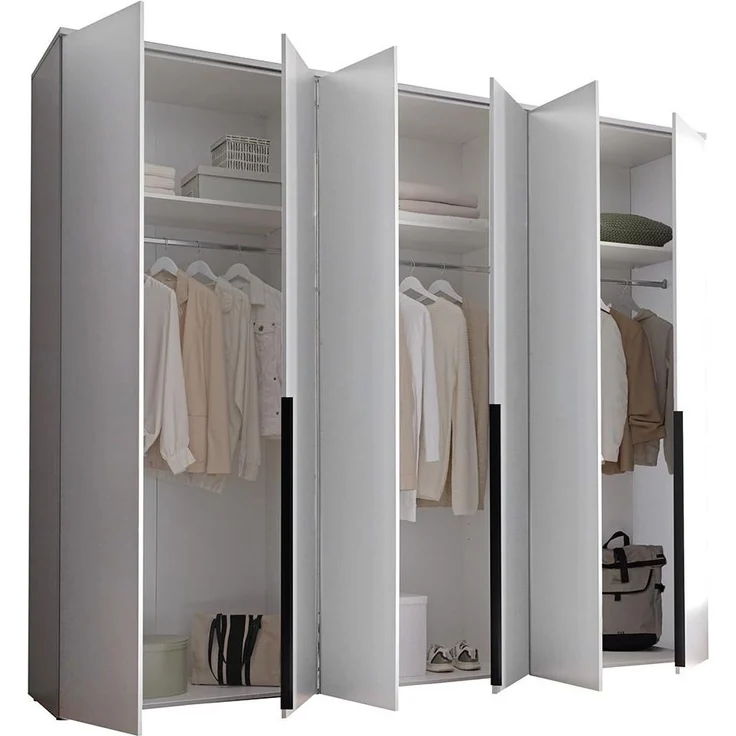 Kleiderschrank Konstanz / Kevo, Holzwerkstoff, Anthrazit, 270 x 225 x 52 cm – Bild 11