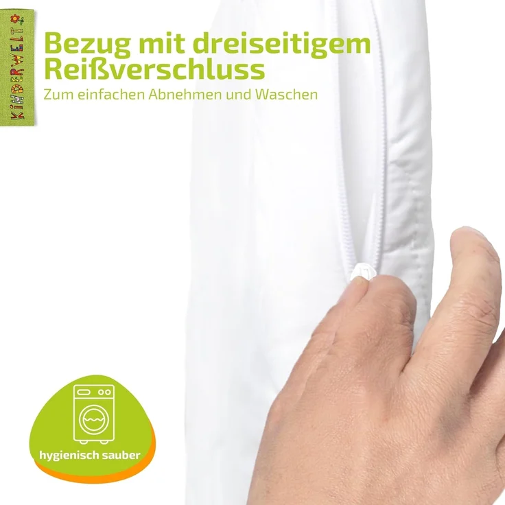 KiNDERWELT Babymatratze 40x90 cm, Schaumkernmatratze, Matratze für Babybett, Schaumstoffmatratze Baby und Neugeborene, Made in Germany – Bild 6