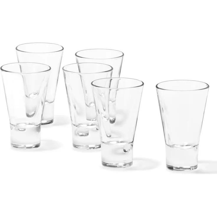 Leonardo Gilli Avernabecher 6er Set, Schnapsglas, Pinnchen, Shotglas, Glas, 150 ml, 86584