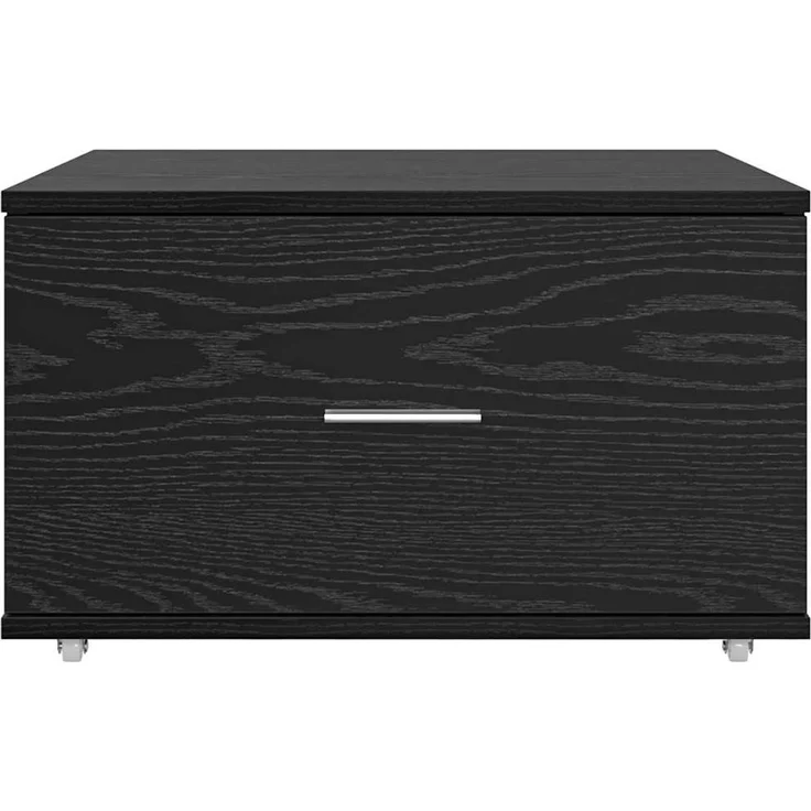 vidaXL Schubladenschrank Mit Rad Schwarz Eichen-Optik 55 x 45 x 31 cm 869307 – Bild 6
