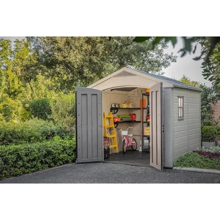 Keter Gerätehaus Factor 66 Beige 404246 – Bild 6