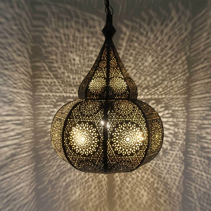 Orientalische Lampe Taza Schwarz – Bild 6