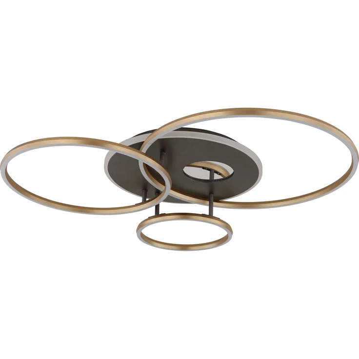 GLOBO Lighting Deckenleuchte LED INVERTINA LBH 90x70x13.10 cm gold Deckenlampe – Bild 2