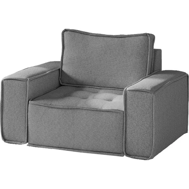 Sessel Designersessel SANDE Stoff Raven Grau – Bild 2