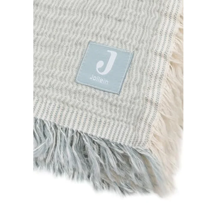Jollein Decke Babybett - 120 x 120 cm - Fringe Str – Bild 4
