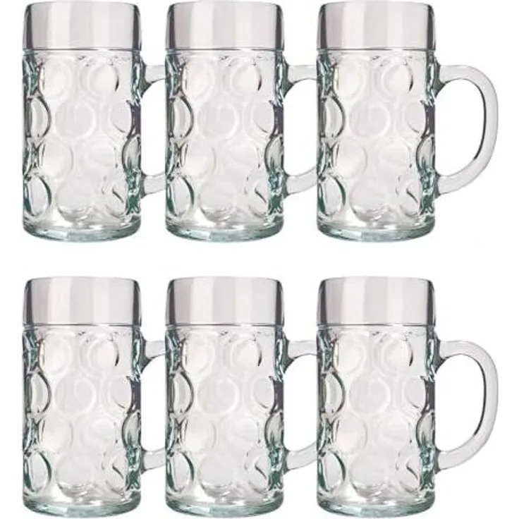 ich-zapfe Bierglas Bierglas 6er Set Biergläser ISAR 0,5 Liter