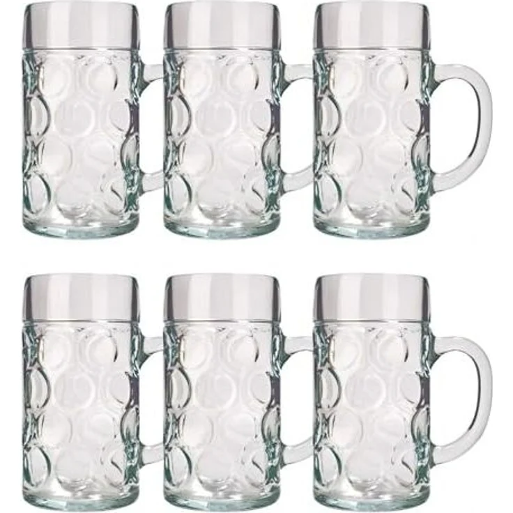 ich-zapfe Bierglas Bierglas 6er Set Biergläser ISAR 0,5 Liter – Bild 1