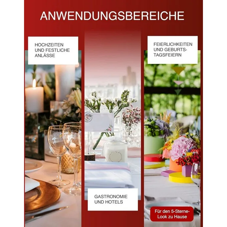 texpot Tischdecke Tischwäsche Atlaskante 100% Baumwolle Vollzwirn Damast (1-tlg)