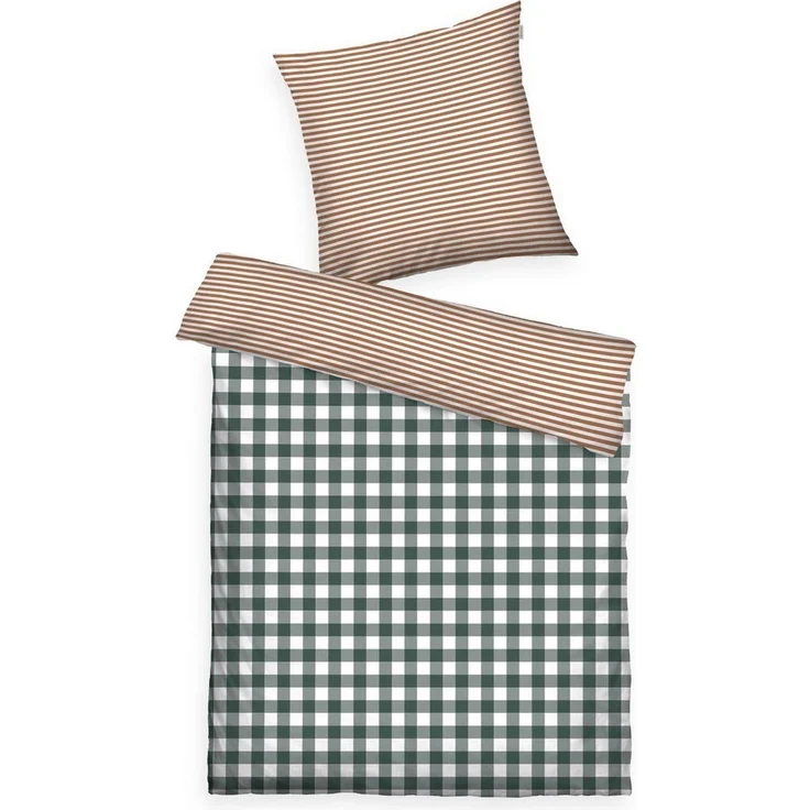 TOM TAILOR HOME Bettwäsche CLASSIC CHECK in Gr. 135x200cm oder 155x220cm, Flanell, 2 teilig, new bedroom, gewebtes Label – Bild 5
