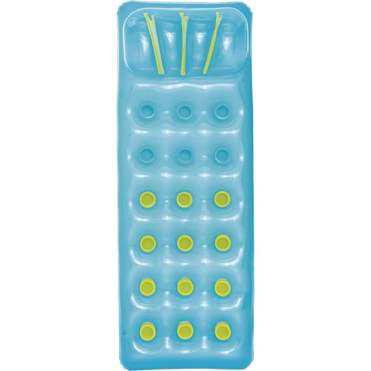 Bestway 43015 Luftmatratze Beach Bed | Aufblasbare Pool Liege 188 x 71 cm mit Kopflehne | Badespaß fürs Wasser (blau) – Bild 3