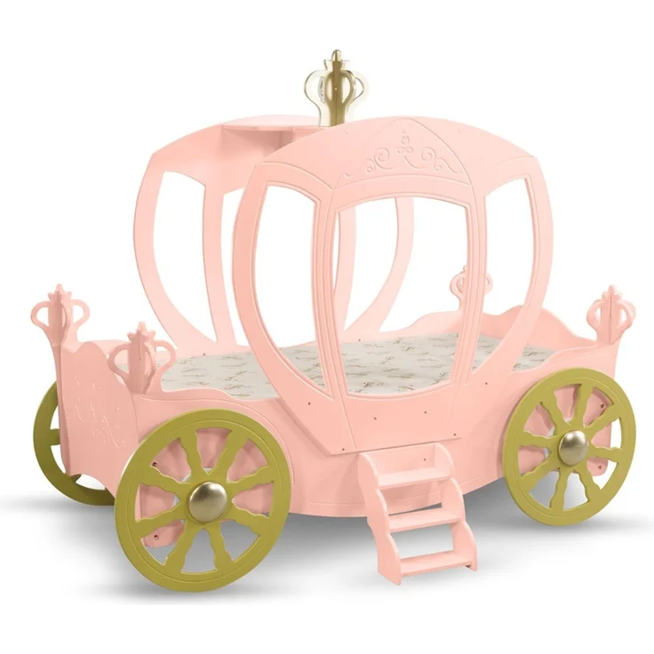 Kinderbett Prinzessin Kutsche in Rosa – Bild 2