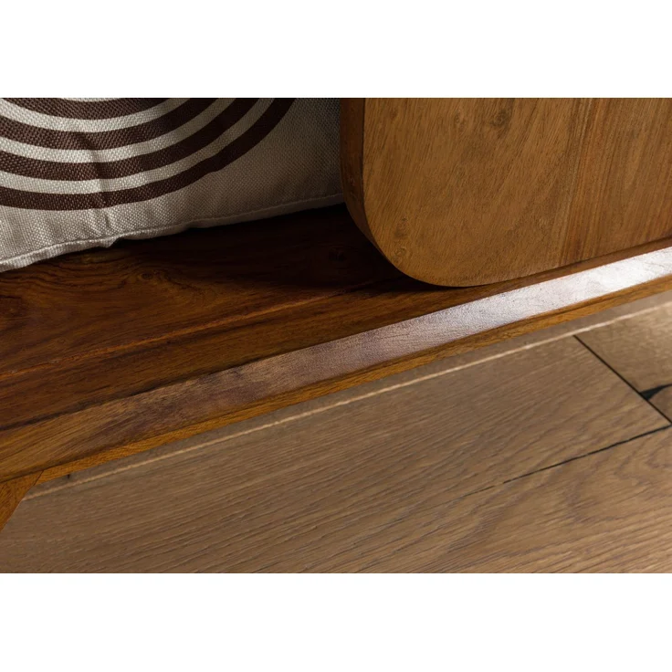 Sideboard Sheesham 90 x 40 x 75 dunkelbraun lackiert MAILAND #200 – Bild 7